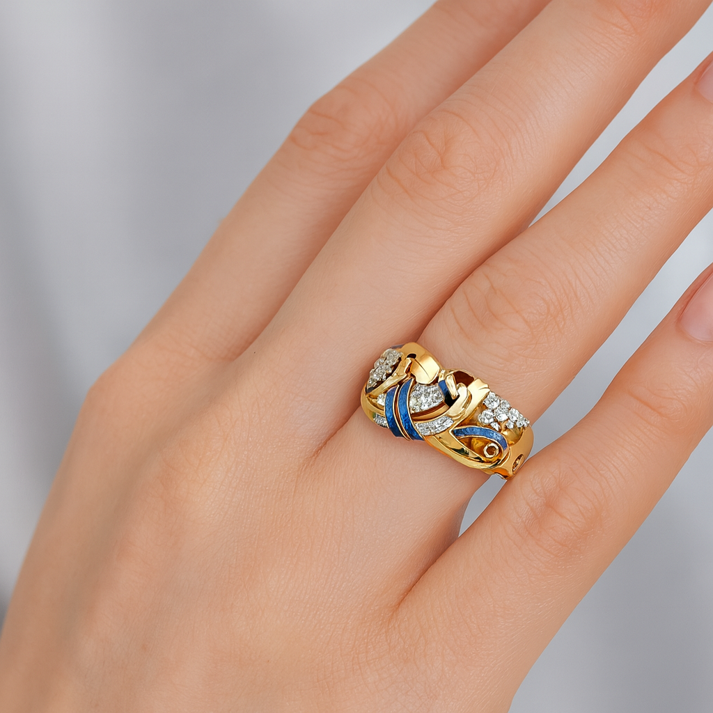 Mari - Vintage Ring med Zirkon