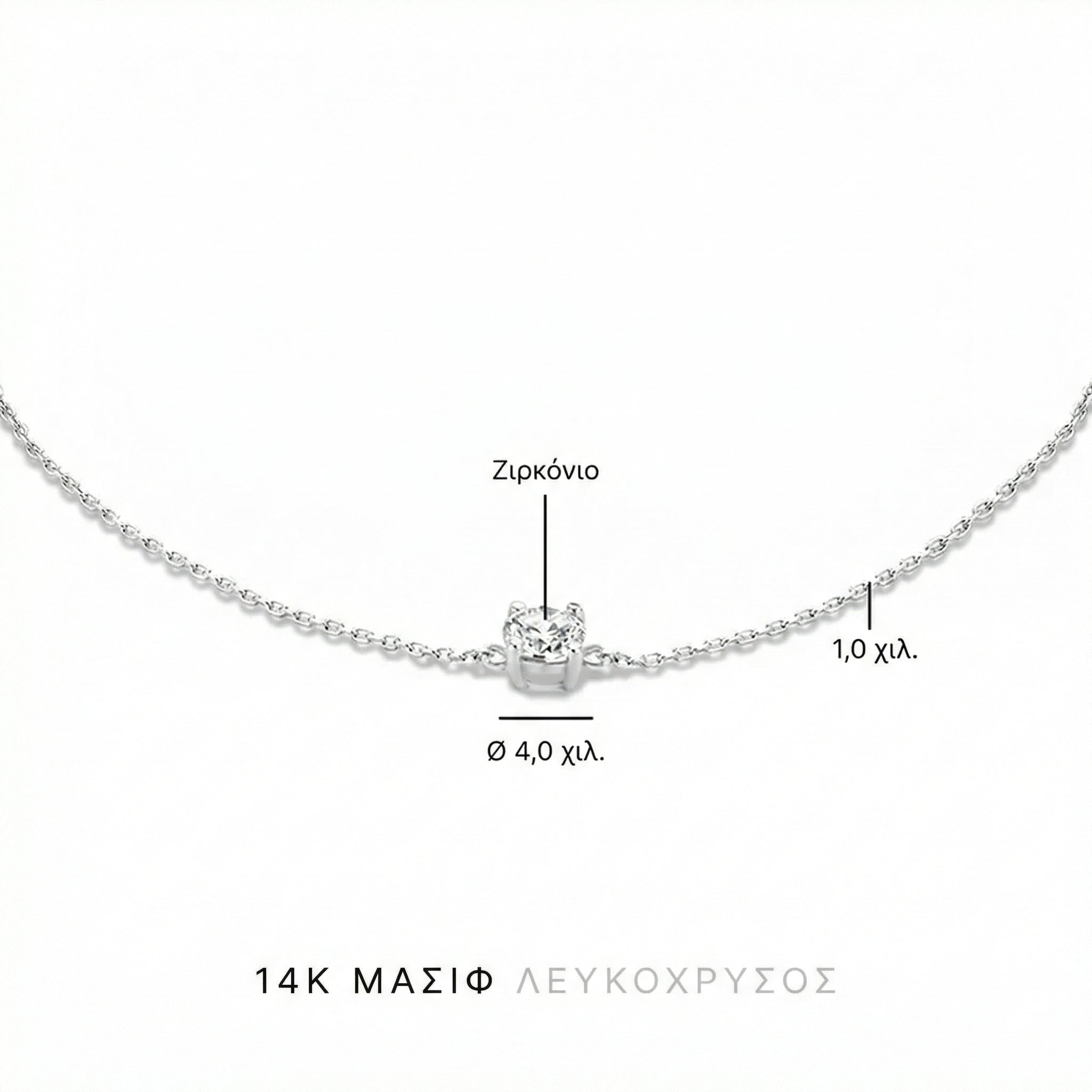 Armbånd Klára med moissanitsten