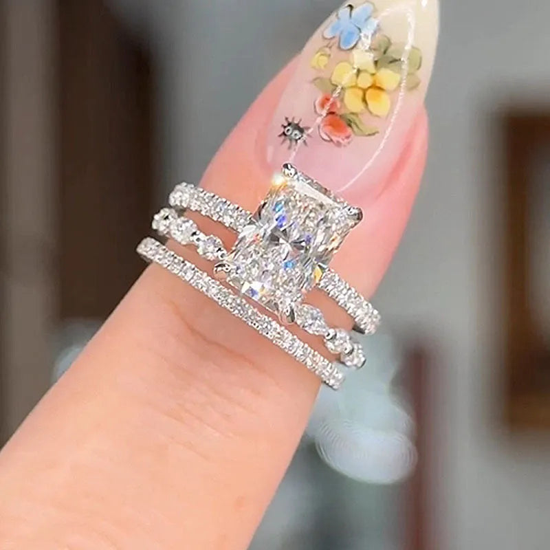 Bryllupsring-sæt Jaily 3 dele