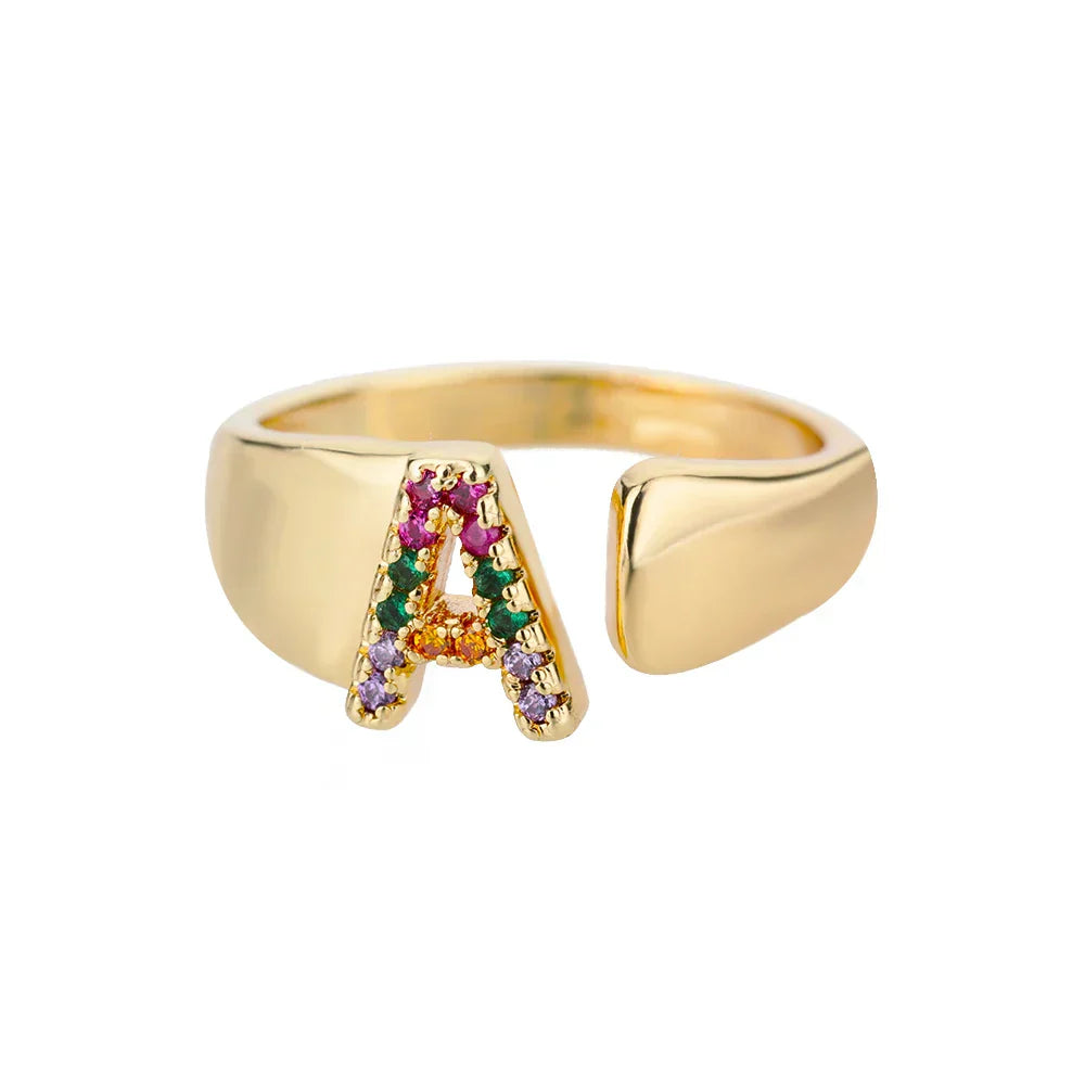 A - Initial ring af rustfrit stål