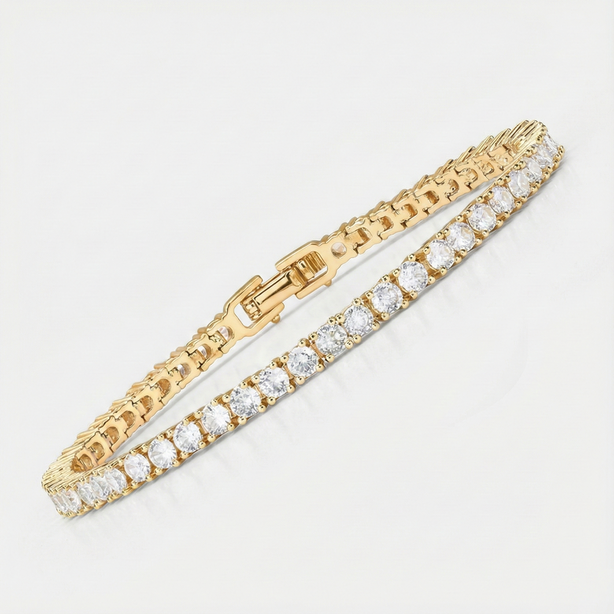 Tennisarmbånd i moissanit