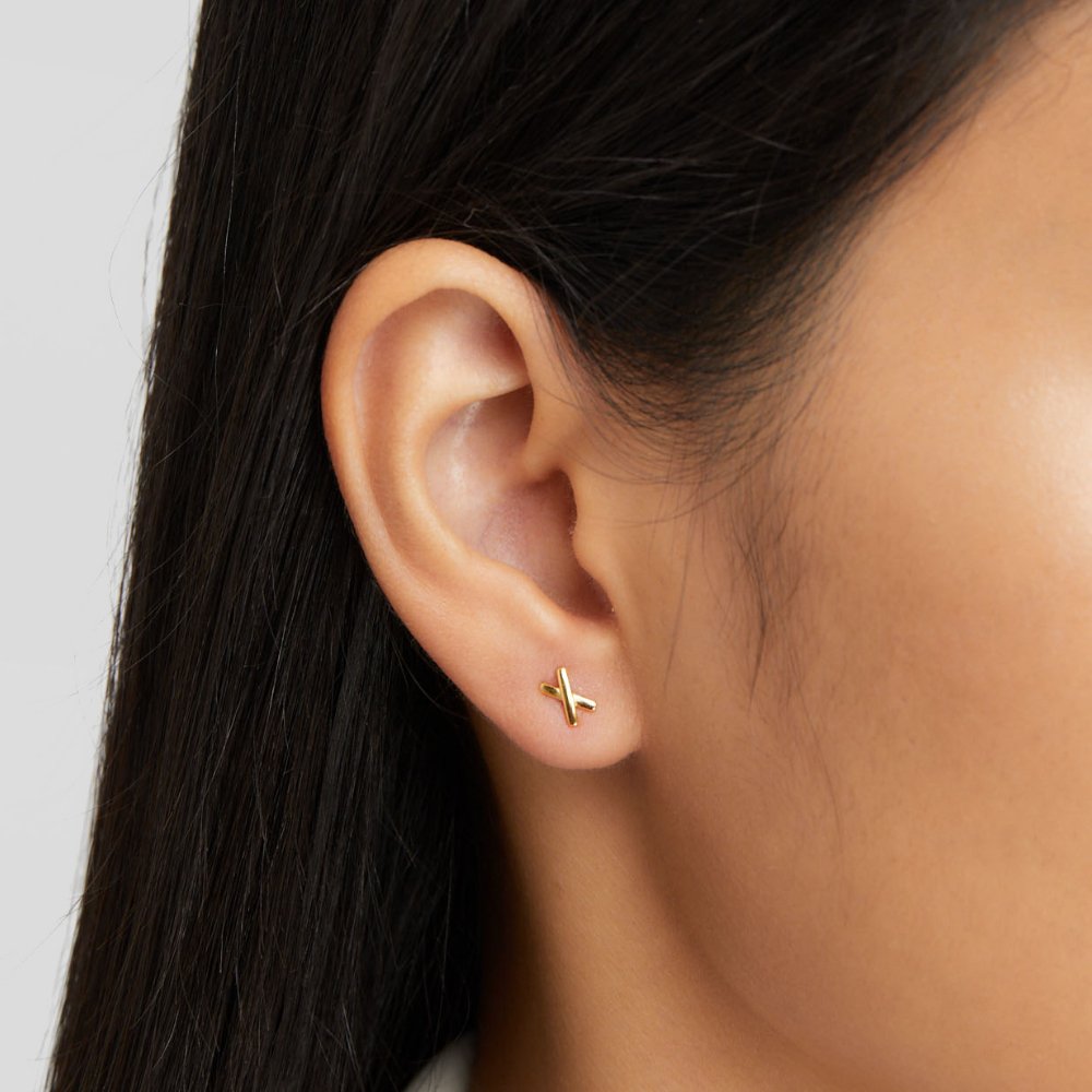 Liza – Guldøreringe i form af en gren.