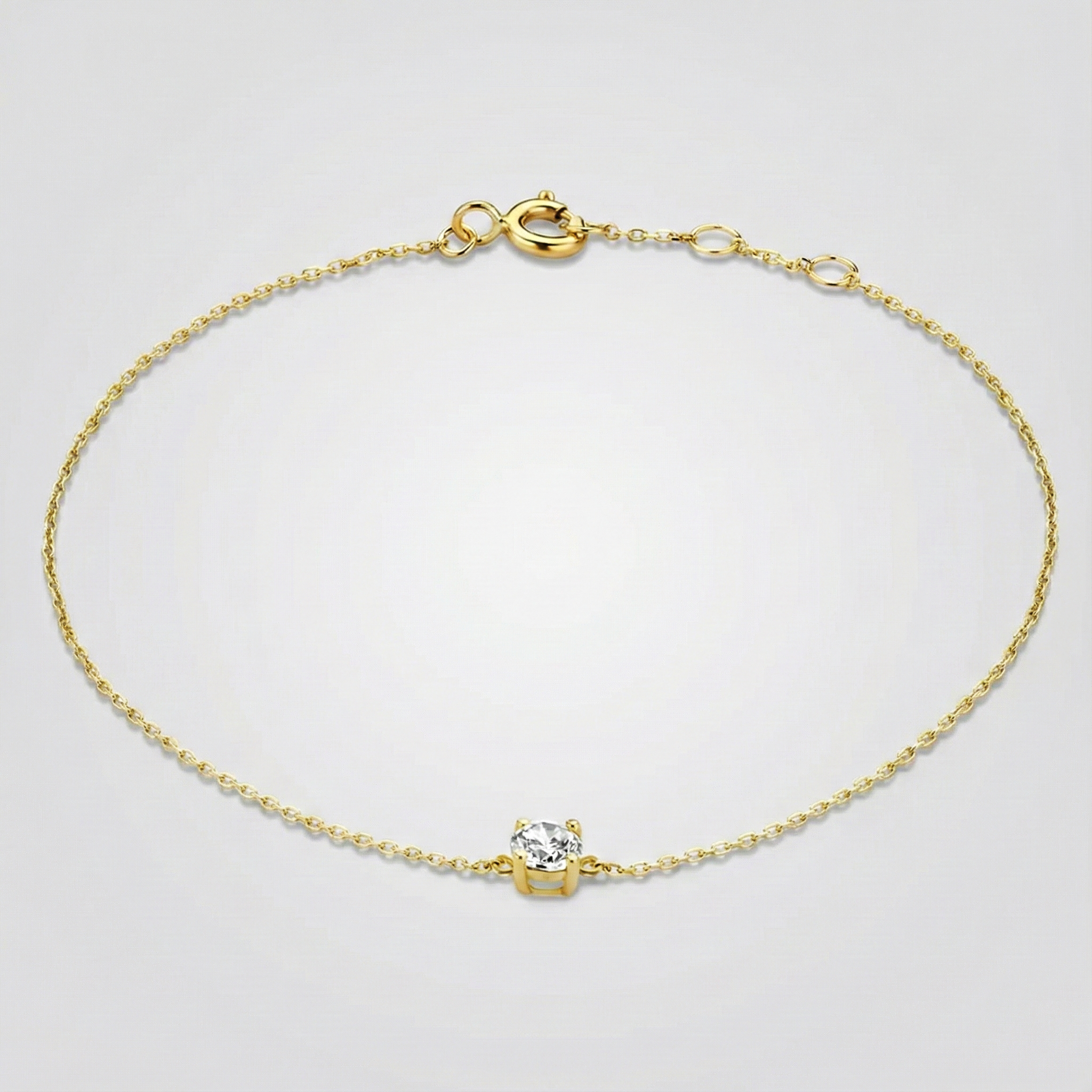 Armbånd Klára med moissanitsten